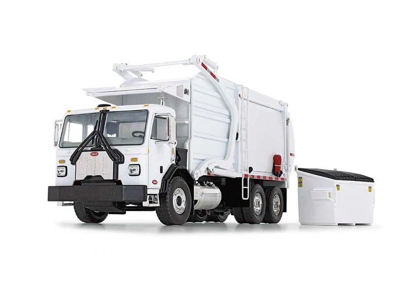 Peterbilt Model 520 with Wittke Front Loader & Trash Bin - White 1:34 - First Gear 10-4193