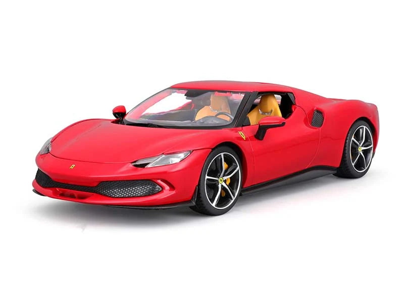 Ferrari 296 GTB Red (Race & Play) – Bburago 1:18 Diecast