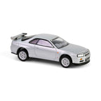 1999 Nissan Skyline V-Spec R34 Sonic Silver GreenLight 1:64 diecast model - image 3