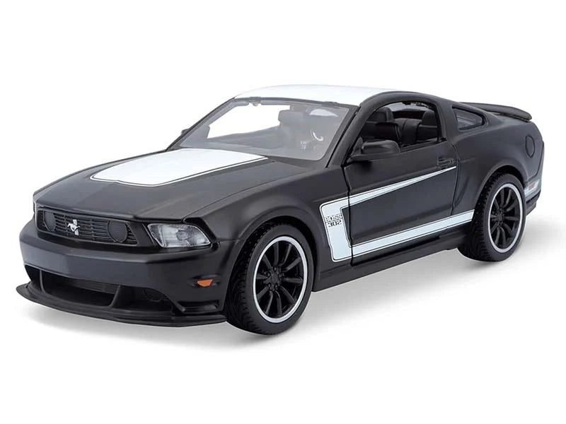 2012 Ford Mustang Boss 302 Matte Black – Maisto 1:24 Diecast