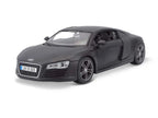 Audi R8 Matte Black – Maisto 1:24 Diecast