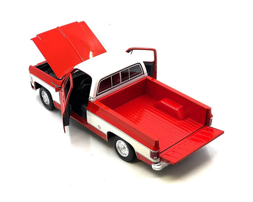 1974 Chevrolet C10 Cheyenne Super Red/White – Maisto 1:18 Diecast