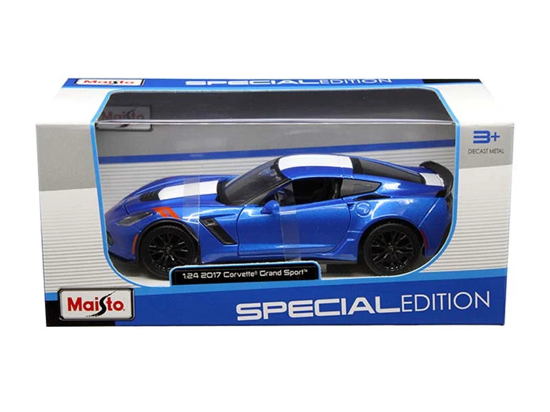 2017 Chevrolet Corvette Grand Sport Blue Maisto 1:24 - 31516BL