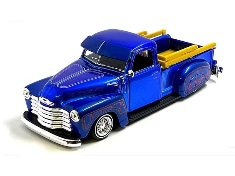 1950 Chevrolet 3100 Pickup Lowrider Candy Blue – Maisto 1:24 Diecast