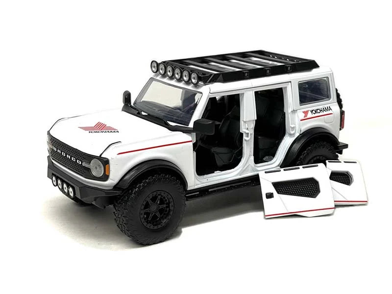 2021 Ford Bronco Custom Yokohama White – Jada 1:24 Diecast