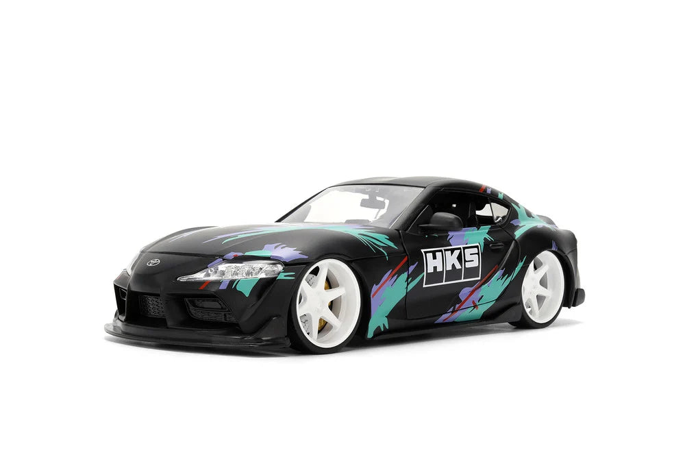 2020 Toyota GR Supra HKS Black Green JDM Tuners Jada 1:24 - 37023