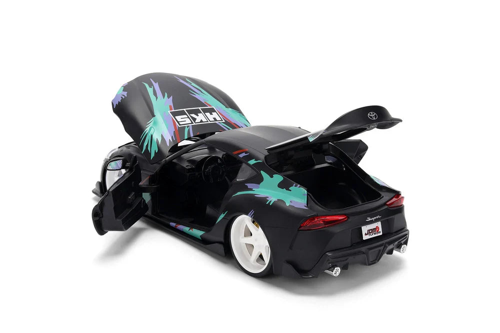 2020 Toyota GR Supra HKS Black Green JDM Tuners Jada 1:24 - 37023