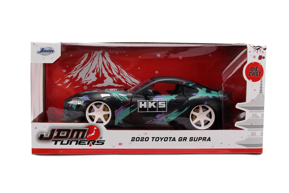 2020 Toyota GR Supra HKS Black Green JDM Tuners Jada 1:24 - 37023