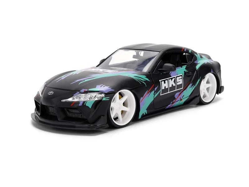 2020 Toyota GR Supra HKS Black Green JDM Tuners Jada 1:24 - 37023