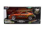 Brian's 1995 Toyota Supra Orange Fast & Furious 25th Anniversary Jada 1:24 - 37703