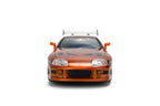 Brian's 1995 Toyota Supra Orange Fast & Furious 25th Anniversary Jada 1:24 - 37703