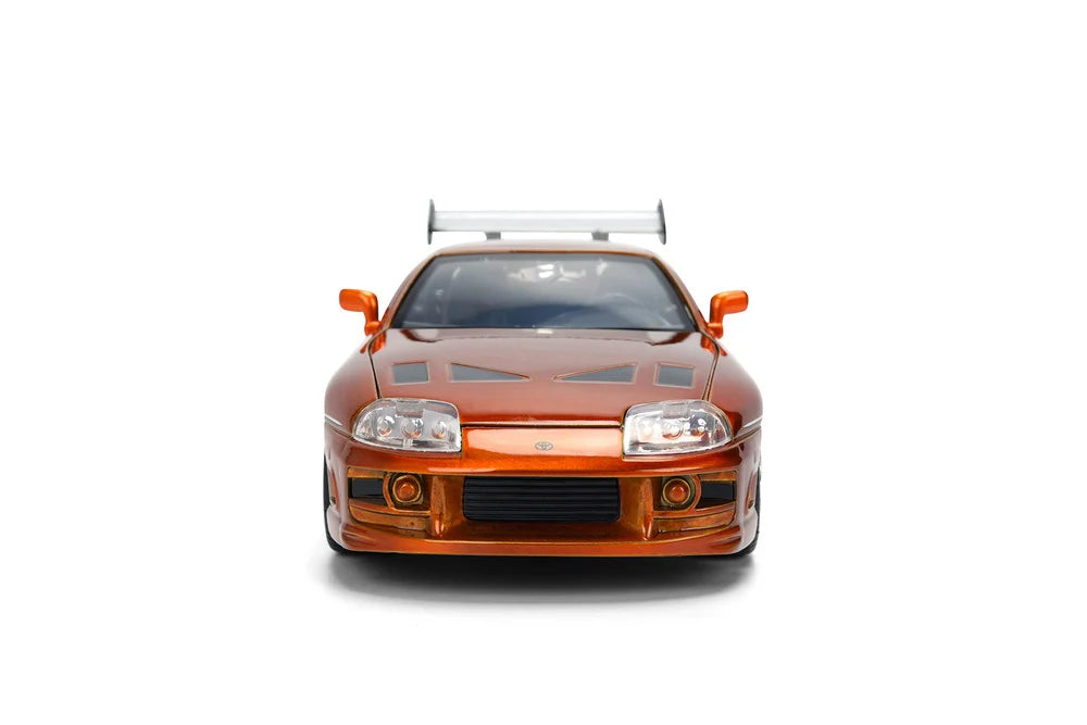 Brian's 1995 Toyota Supra Orange Fast & Furious 25th Anniversary Jada 1:24 - 37703