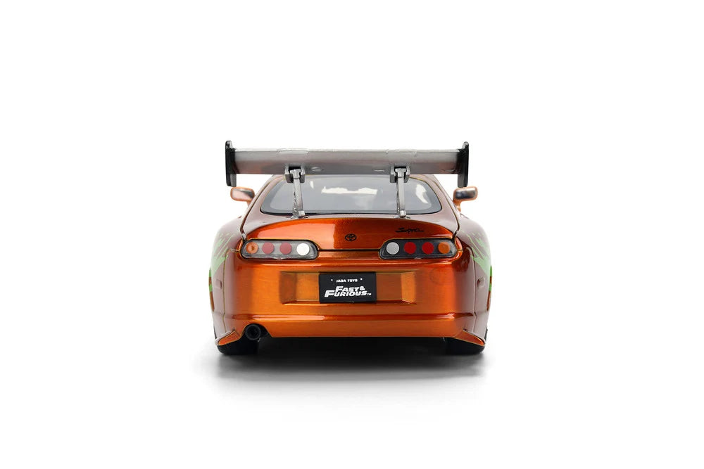 Brian's 1995 Toyota Supra Orange Fast & Furious 25th Anniversary Jada 1:24 - 37703