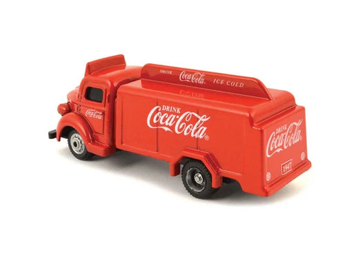 1947 Coca-Cola Bottle Truck - Red Diecast 1:87 HO Scale Model - Motor City Classics 440537