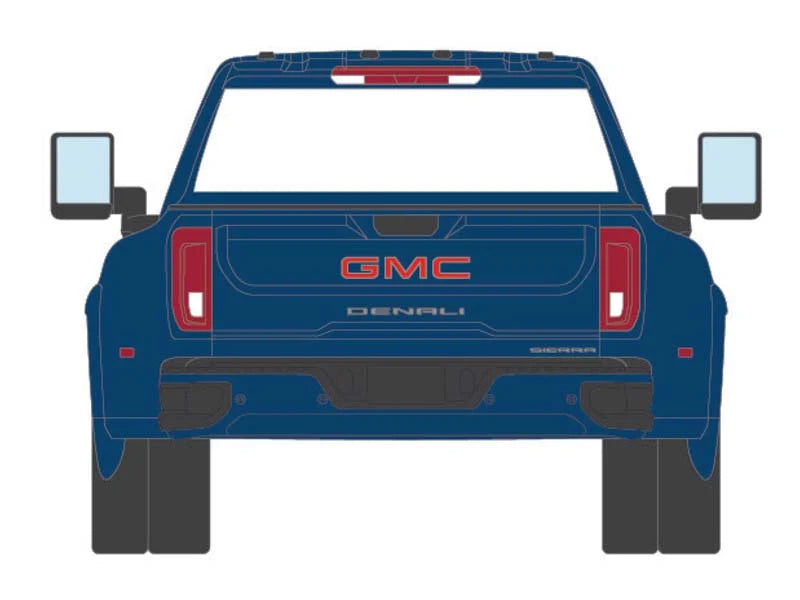2022 GMC Sierra 3500 Denali Dually Pacific Blue Karson Exclusive 1:64 - 51704A