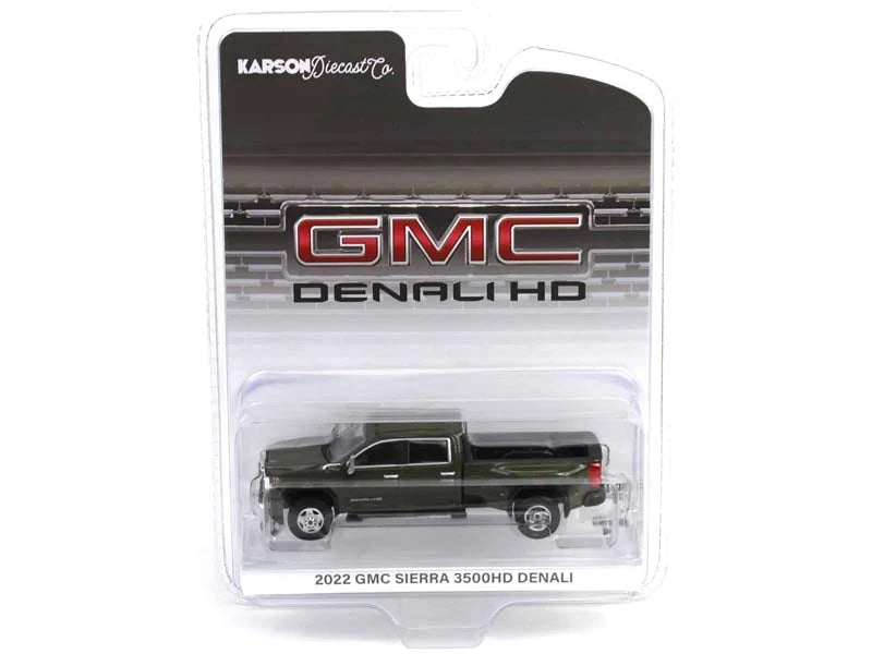 2022 GMC Sierra 3500 Denali Dually Forest Metallic | Karson Diecast Co. 1:64