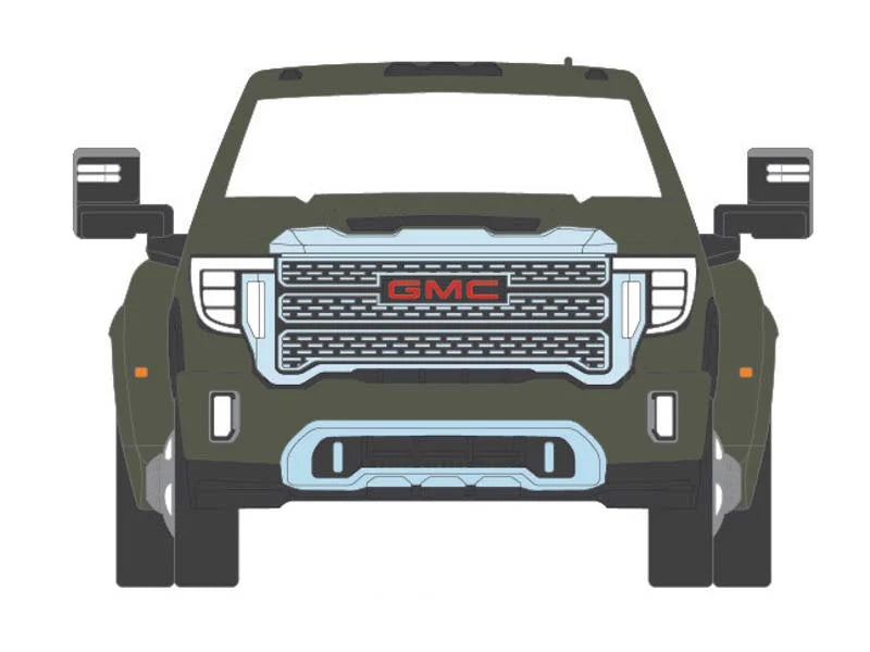 2022 GMC Sierra 3500 Denali Dually Forest Metallic | Karson Diecast Co. 1:64