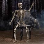 5 Ft. Life-Size Posable Plastic Skeleton Halloween Decoration