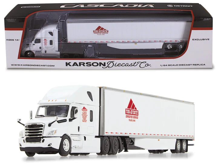 2018 Freightliner Cascadia High-Roof Sleeper with 53 ft Utility Trailer - Tri-State Expedited 1:64 - 60-1508