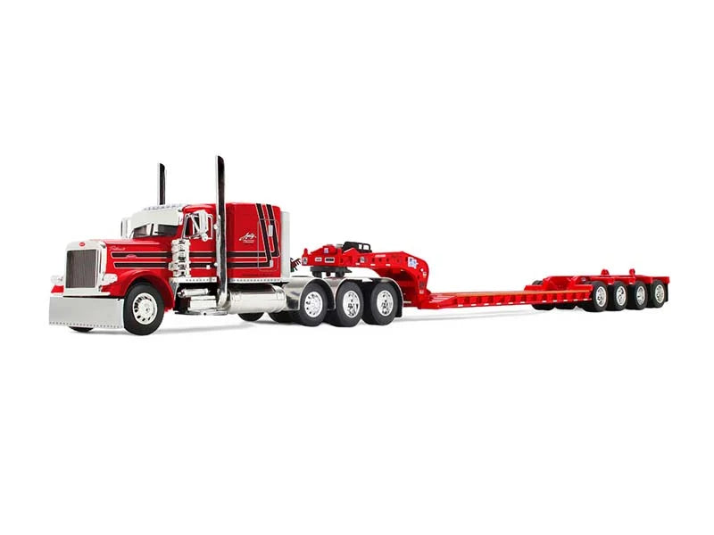 Peterbilt Model 379 with 48in Flat Top Sleeper & Walinga Bulk Feed Trailer 1:64 - DCP 60-2128