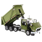 Western Star 49X with Ox Bodies Dump & Beaver Tail Trailer - Viper Red 1:64 - DCP 60-1884