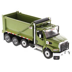 Western Star 49X with Ox Bodies Dump & Beaver Tail Trailer - Viper Red 1:64 - DCP 60-1884