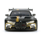 BMW M4 GT3 Black with Gold Stripes Midnight Eclipse