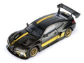 BMW M4 GT3 Black with Gold Stripes Midnight Eclipse