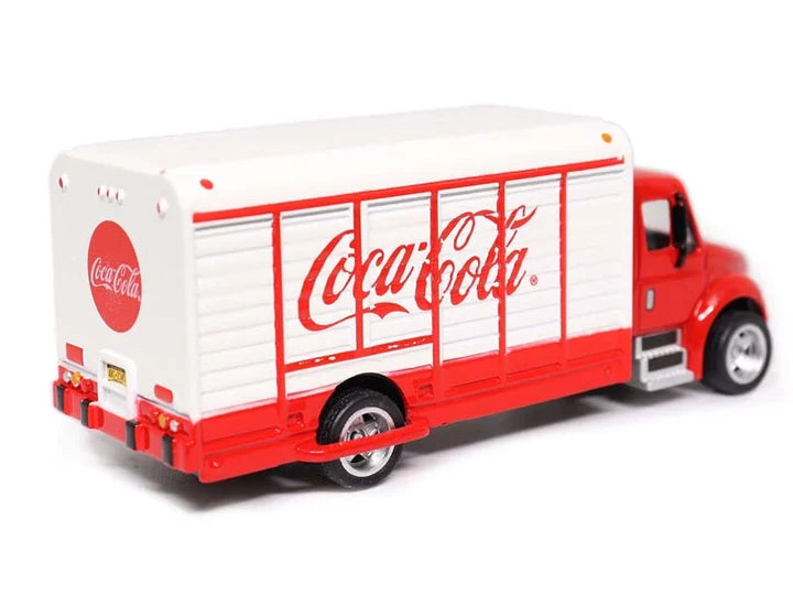 Coca-Cola Beverage Truck Red & White Diecast 1:87 HO Scale Model - Motorcity Classics 870001