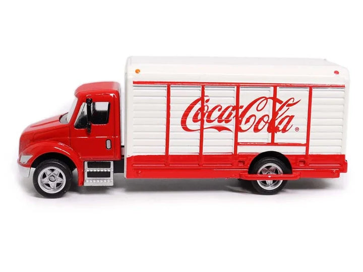 Coca-Cola Beverage Truck Red & White Diecast 1:87 HO Scale Model - Motorcity Classics 870001