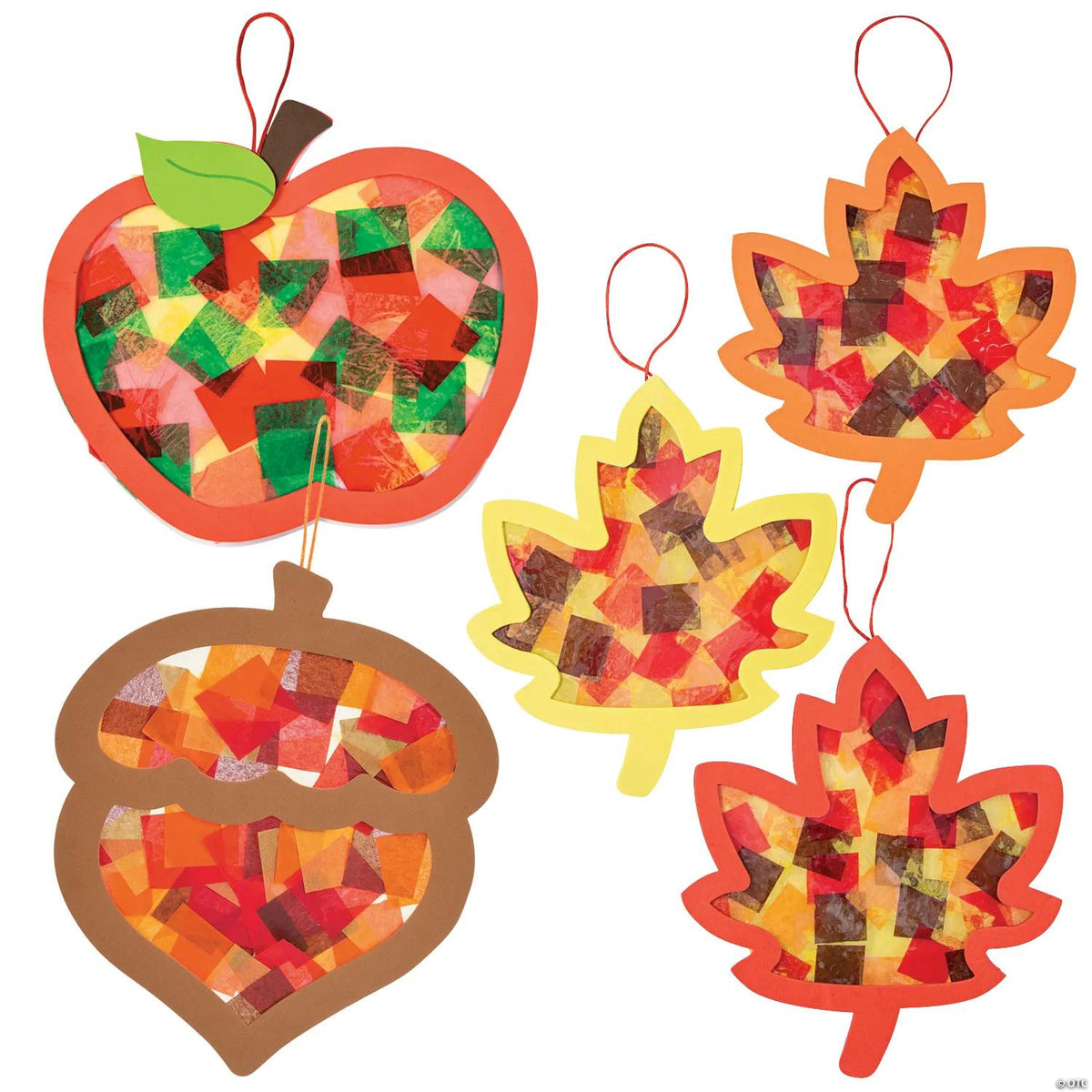 Fall Tissue Paper Sign Craft Kit Assortment