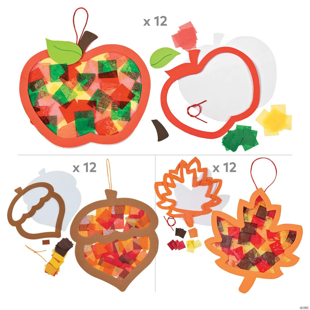 Fall Tissue Paper Sign Craft Kit Assortment