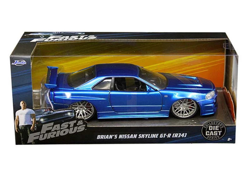 Brian’s 2002 Nissan Skyline GT-R R34 – Fast & Furious – Jada 1:24