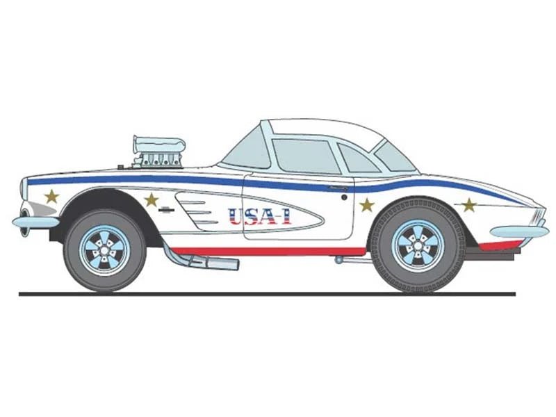 1961 Chevrolet Corvette Gasser USA-1 – ACME 1:18 Diecast