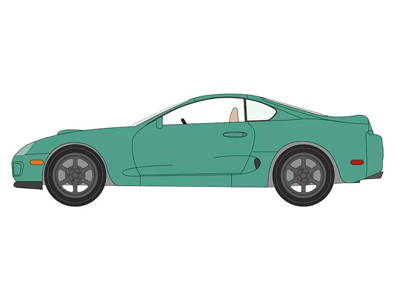1998 Toyota Supra Caribbean Green Auto World 1:64 - AWSP209B