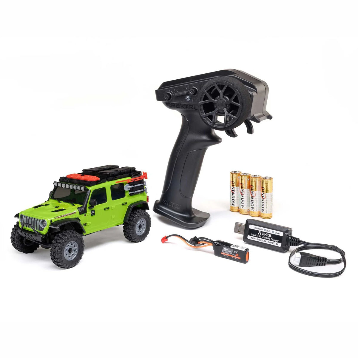SCX30 Jeep Wrangler JLU 4X4 RTR Green – Axial 1:30 RC