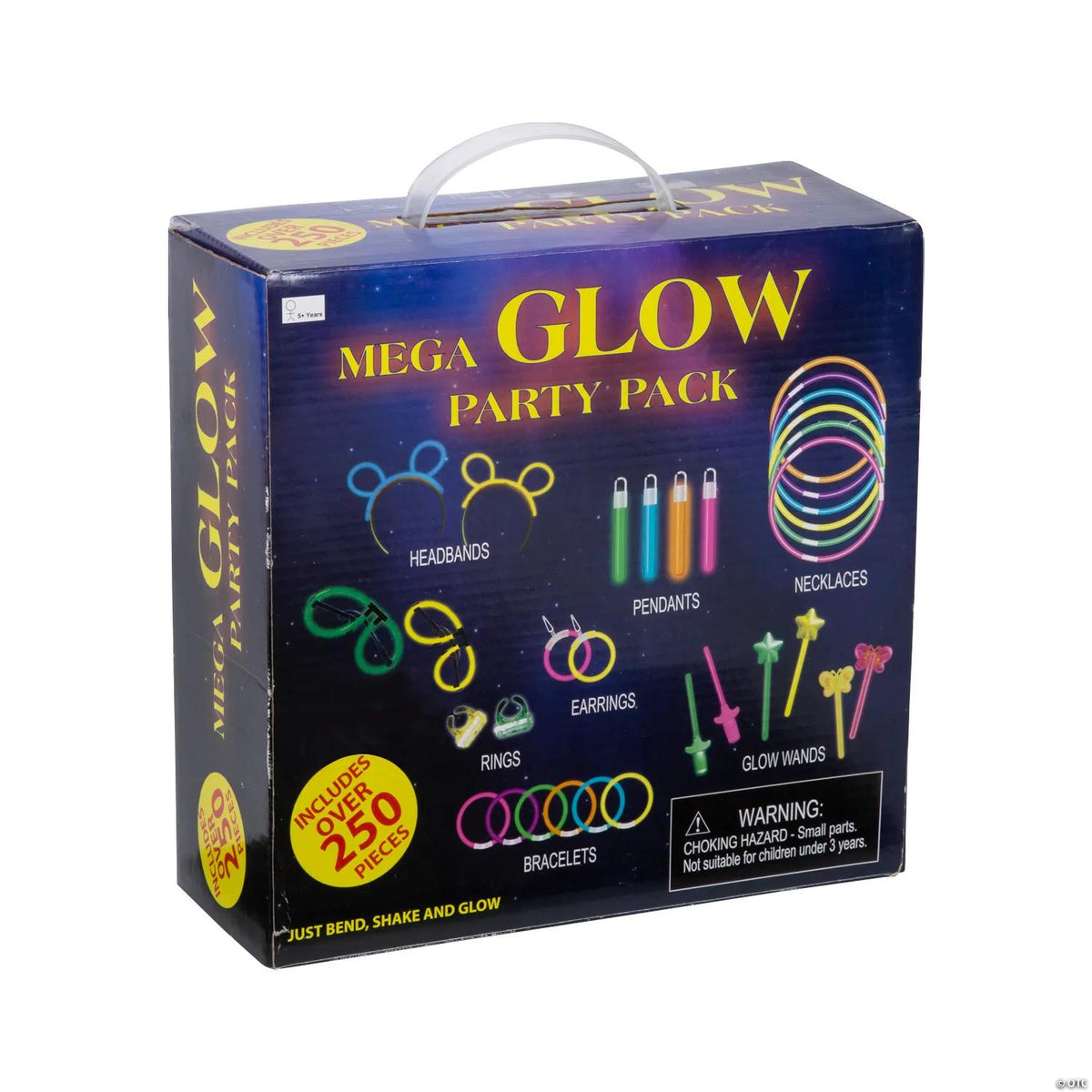 Bulk Glow Sticks and Wearable Party Accessories Kit