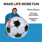 Extra Large Inflatable 30" Vinyl Classic Soccer Ball