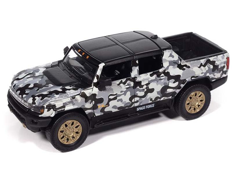 2025 GMC Hummer EV Space Force Camo Johnny Lightning 1:64 - JLML013A