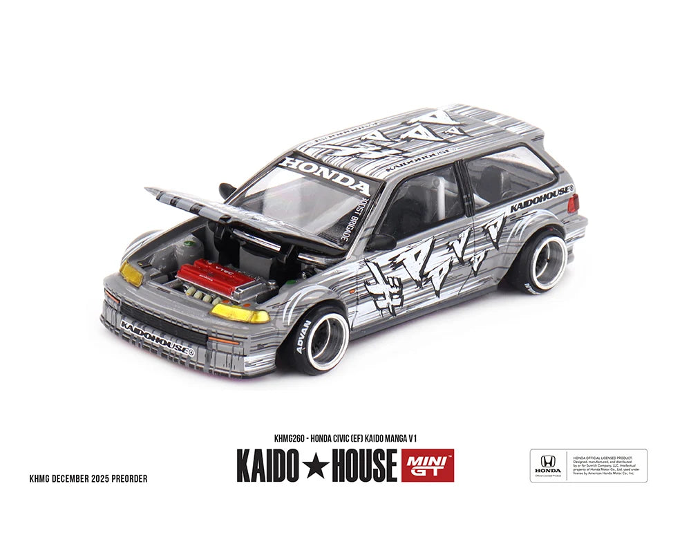 Honda Civic EF Kaido Manga V1 Silver