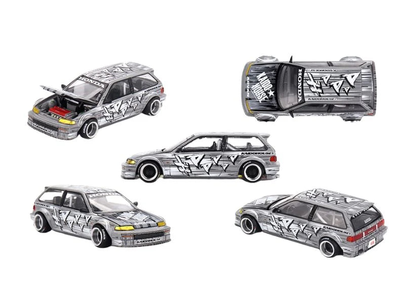 Honda Civic EF Kaido Manga V1 Silver