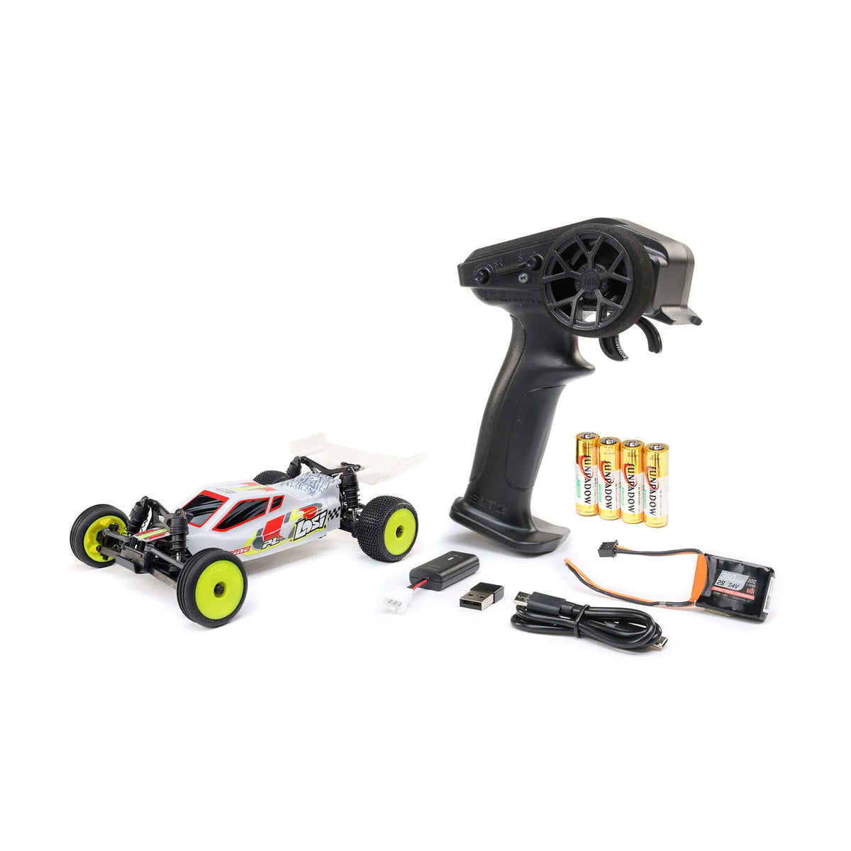 Micro-B 2S 2WD Race Buggy White – Losi 1:24 RC