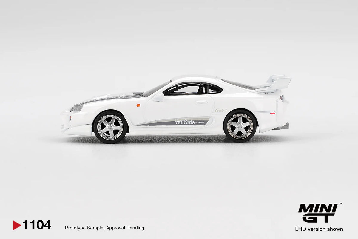 Toyota Supra VeilSide Combat V-I White (Mini GT) 1:64 - MGT01104