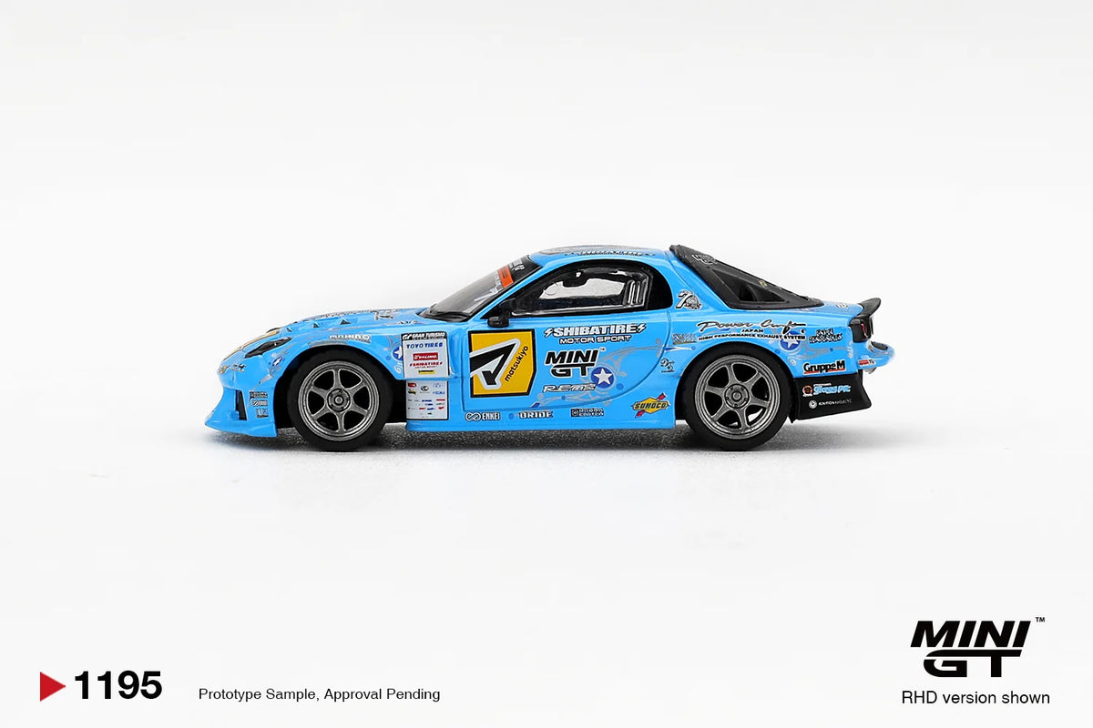 Mazda RX-7 RE-Amemiya 2025 D1GP Blue (Mini GT) 1:64 - MGT01195