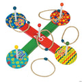 Wooden Ring Toss Game Set with Rope Rings