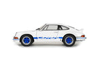 1973 Porsche 911 RSR White w/ Blue Carrera Stripes Diecast – 1:18