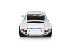 1973 Porsche 911 RSR White w/ Blue Carrera Stripes Diecast – 1:18