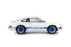 1973 Porsche 911 RSR White w/ Blue Carrera Stripes Diecast – 1:18