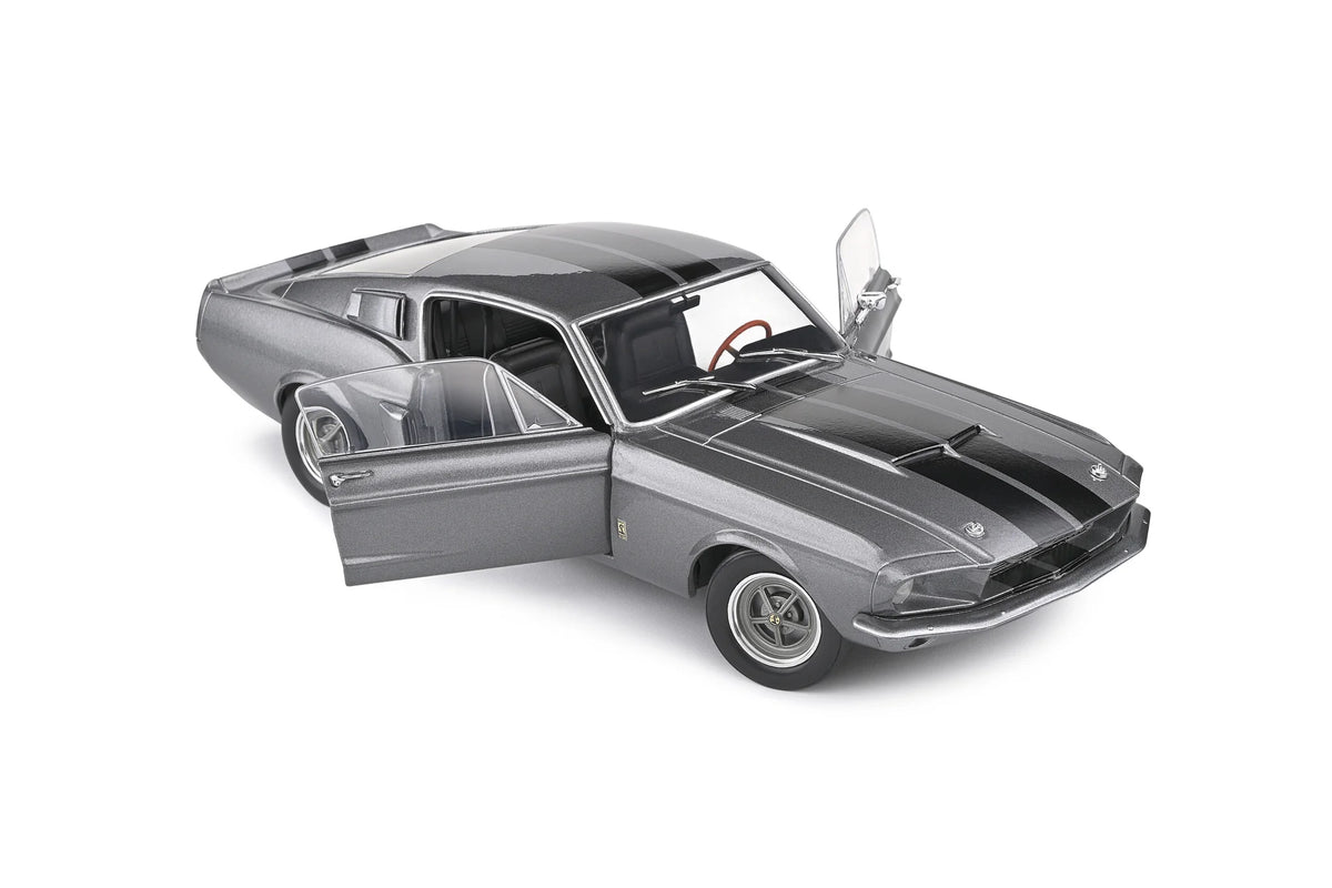 1967 Ford Mustang Shelby GT500 Gray/Black – Solido 1:18 Diecast