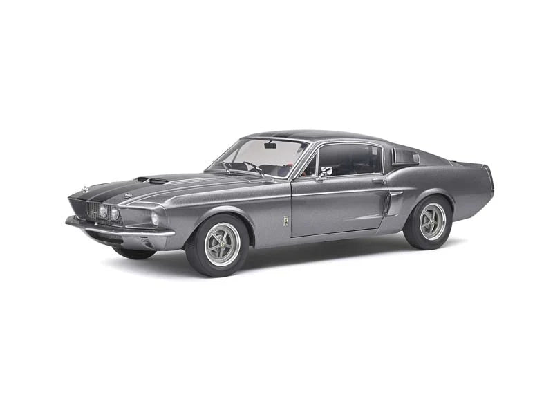 1967 Ford Mustang Shelby GT500 Gray/Black – Solido 1:18 Diecast
